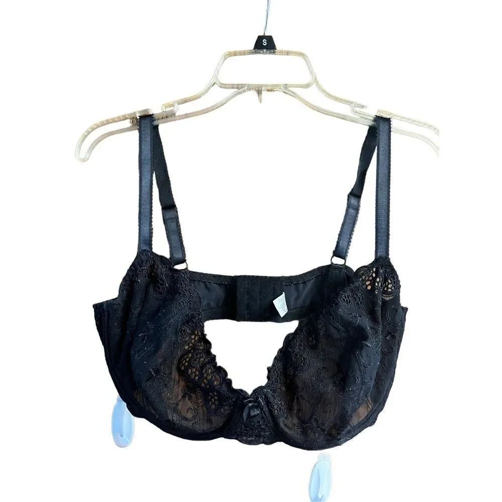 Angelie Lace * Padding Free * Black Bra Sz 40DD